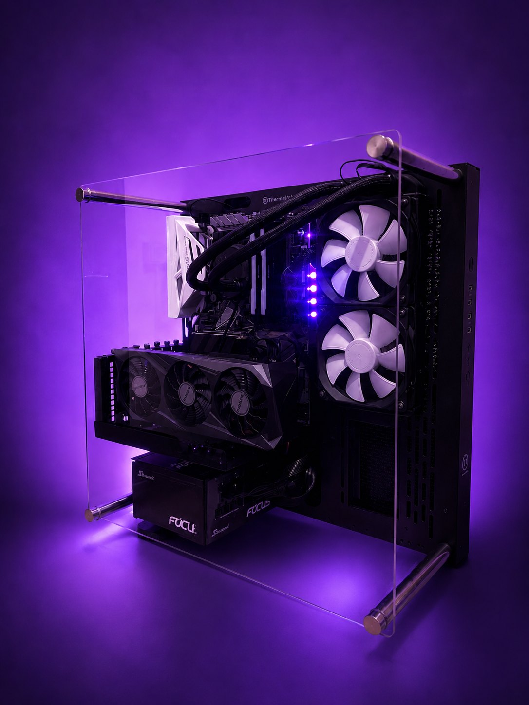 Build su banco aperto con doppia ventola e GPU